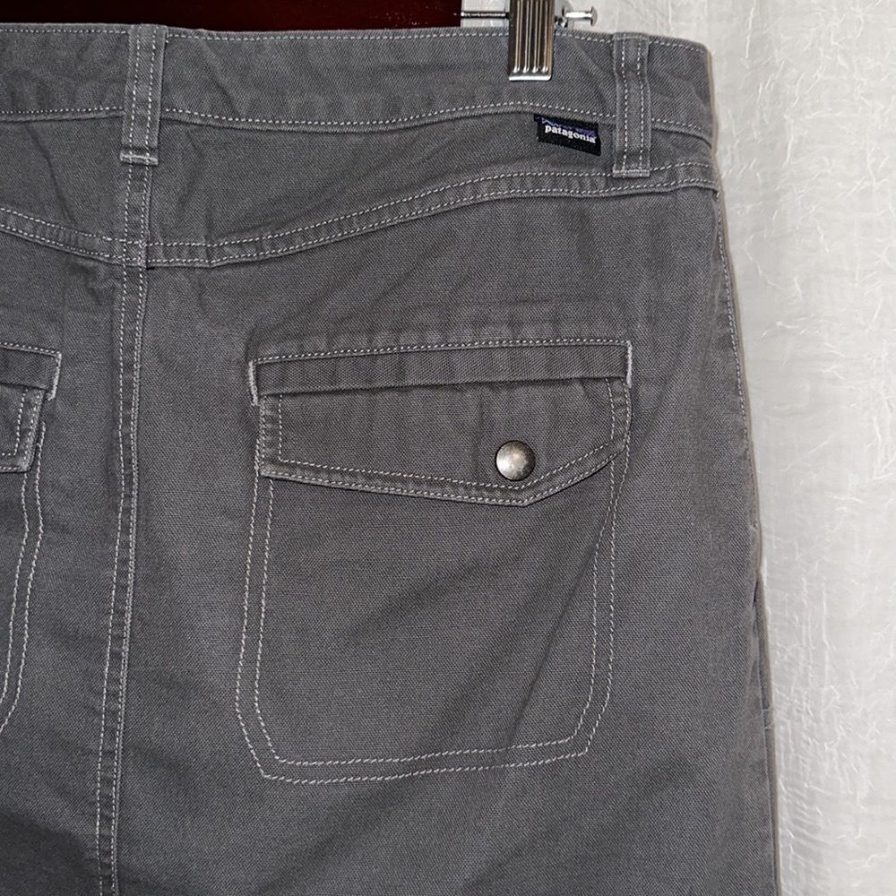 patagonia 6 Gray Mini Pencil Skirt 💯 Organic Cotton Plain Inner Details - Picture 7 of 15